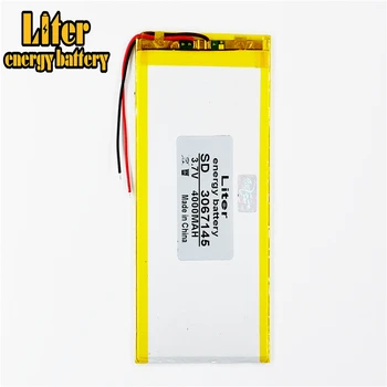 Baterii cu litiu polimer 3.7 V 4000mAh 3067145 Pentru Tablet PC-polimer baterie reîncărcabilă 3.7 V 4000MAH 3067145 PLUG