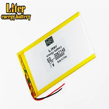 Baterii cu litiu polimer 3.7 V 4000mAh 3067145 Pentru Tablet PC-polimer baterie reîncărcabilă 3.7 V 4000MAH 3067145 PLUG