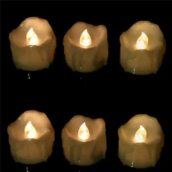 Baterii Timer Lumânări 12 Pachete a CONDUS fără flacără Votive Ceai Lumini Lumânare Pentru Petrecerea de Nuntă în aer liber, de Interior, Decoratiuni