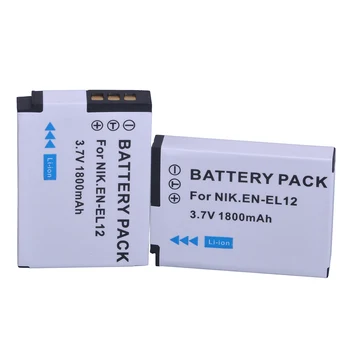 Batmax 1800mAh EN EL12 EN-EL12 Baterie+LCD USB Incarcator pentru Nikon Coolpix S9700 S9500 S9400 S9300 S9100 S8200 S8100