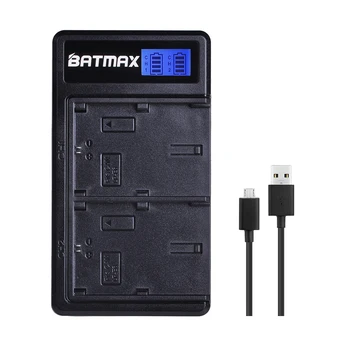 Batmax 2 buc LP-E6 LP-E6N LPE6 Baterie + LCD Dual USB Incarcator Pentru Canon 5D Mark II III 7D EOS 60D 70D 6D 80D 90D EOS R R5 R6 RP