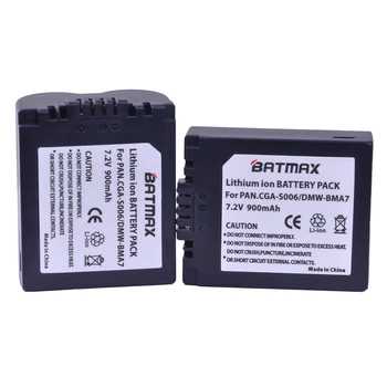 Batmax CGA-S006 CGR S006E S006 Digital Baterie +Dual USB Incarcator pentru Panasonic DMC-FZ7 FZ30 FZ50 FZ28 FZ18 TZ8 FZ8 Camera