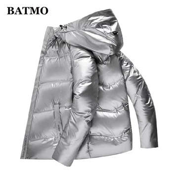 BATMO 2020 new sosire de iarnă de înaltă calitate 80% alb rață jos jachete cu gluga barbati,impermeabile jos haina 9928
