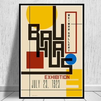 Bauhaus Ausstellung 1923 Weimer Expoziție de Postere de Arta de Perete Tablou Panza Pictura Postere si Printuri pentru Cameră Decor Acasă