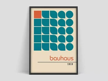 Bauhaus poster, 100 de ani Bauhaus Bauhaus Expoziție de imprimare, Herbert Bayer poster, Bauhaus Print, Walter gropius, Baus artMatisse