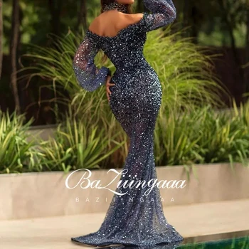 BAZIIINGAAA de Lux 2020 Partid Femeie Eleganta Rochie de Seara Plus Size Slim Imprimate Rochii de Seara Lungi Potrivite pentru Petreceri Formale