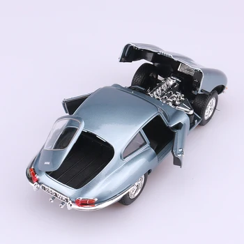 Bbuargo 1:18 Jaguar E-type Coupe masina albastru model de simulare decor masina colecție cadou jucărie de turnare model de jucărie