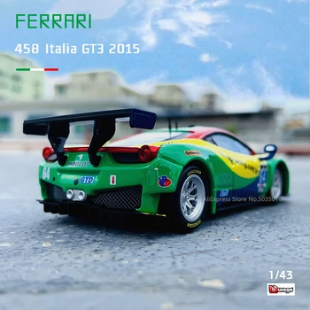 Bburago 1:43 Ediție Hardcover Ferrari 458 ITALIA GT3 modelul de curse simulare pe model de masina aliaj masina jucărie de sex masculin colecție cadou