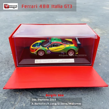 Bburago 1:43 Ediție Hardcover Ferrari 458 ITALIA GT3 modelul de curse simulare pe model de masina aliaj masina jucărie de sex masculin colecție cadou