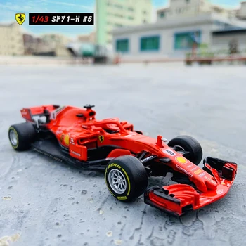 Bburago 1:43 Ferrari F1 2019 SF71-5 Simulare aliaj super-jucărie model de masina cu volan controlul roții din față