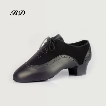 BD 458 PANTOFI de DANS latino Pantofi de Bal BARBATI Pantofi de JAZZ Modern Profesie Sudoare Interior TOC de 4.5 CM piele de Vacă ȘI Oxford Pânză BĂIAT