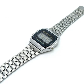 BDM-clasic argintiu ceas pentru femei și bărbați, design vintage, curea ajustabilă cu alarmă.