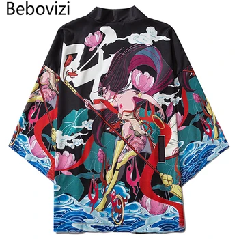 Bebovizi 2020 Chineză Stil Anime Nezha Kimono Streetwear Bărbați Femei Cardigan Japoneză Halat De Haine De Sex Feminin Cosplay Camasa Bluza