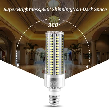 Bec LED E27 25W 35W 50W Super-Luminos LED-uri Lampă Diode 220V Acasă Lumina de Aluminiu E26 Porumb LED Becuri Nu Flicker Candelabru Bombillas