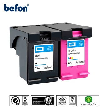 Befon 21 22 XL Înlocuire a Cartușului de Cerneală pentru HP 21 22 HP21 HP22 21XL 22XL Deskjet F2235 2180 2280 F370 Printer