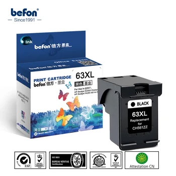 Befon Re-fabricate 63 XL Înlocuire Cartuș pentru HP 63 Negru Cartuș de Cerneală pentru Deskjet 1110 1111 1112 2130 2131 2132 3630