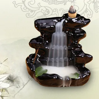 Behogar Ceramice Glazura Refluxul Con Fum de Tămâie Arzător Cădelniță Turn Suport pentru Decoratiuni Ameliorarea Stresului starea de Spirit de Relaxare