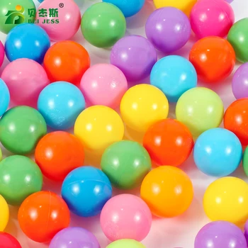 BEI JESS 50Pcs drăguț mare de plastic minge piscină pentru copii baloane, jucării de culoare amestecat trimis