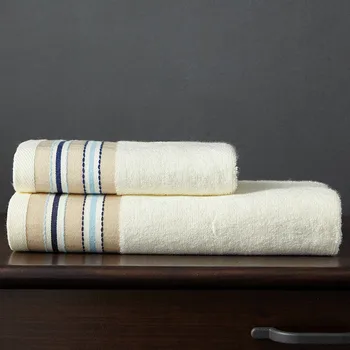 Bej față prosop de baie din bumbac din fibre de bambus 140 *70cm adult duș plajă, prosoape de baie toalhas de banho albastru textile acasă 1-2
