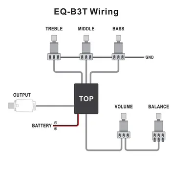Belcat Calitate de Top Bass Pickup Active EQ Activ EQ-B3T Preamp Circuit Pentru Chitara Bass de Înlocuire