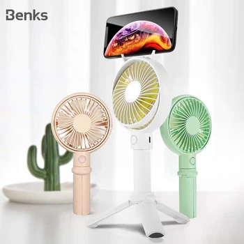 Benks Mini Birou Ventilator Portabil Suport Mobil Fanii Portabil în aer liber USB Ventilator de Aer mai Mic Desktop de Birou Trepied Fan Reîncărcabilă