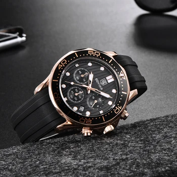 BENYAR Ceas Pentru Bărbați Ceasuri Cuarț Mens 2020 Top Brand de Lux Cronograf Militare Ceas de Aur pentru Bărbați Sport Ceas relogio masculino