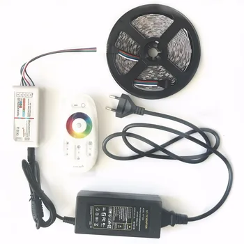 Benzi cu Led-uri de lumină 12V/24V RGBW/RGBWW 5050 LED-uri impermeabil Kit de Benzi Flexibile Led+RF Remote Controller+adaptor de Alimentare 20/15/10M