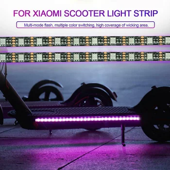 Benzi cu LED-uri Lanterna Bar Lampa Pentru Xiaomi M365 Scuter Electric mai Multe Comutare Culoare Skateboard-ul rezistent la apa Lumina de Noapte Benzi