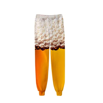 Bere 3D Imprimate Jogging pantaloni de Trening Fashion Casual Pantaloni de Jogging Streetwear HIp Hop Slim Kpop Bărbați/Femei Pantaloni Cald Pantaloni
