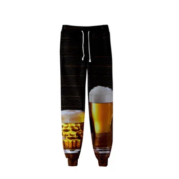 Bere 3D Imprimate Jogging pantaloni de Trening Fashion Casual Pantaloni de Jogging Streetwear HIp Hop Slim Kpop Bărbați/Femei Pantaloni Cald Pantaloni