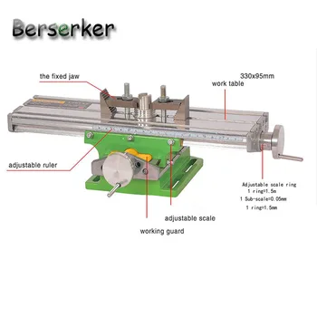 Berserker Lucru Cruce de Masă Compus Bancă masa de Lucru X Axa Y Ajustare pentru Mașină de Frezat de Precizie, Instrumente BG-6330 nava statele unite ale americii