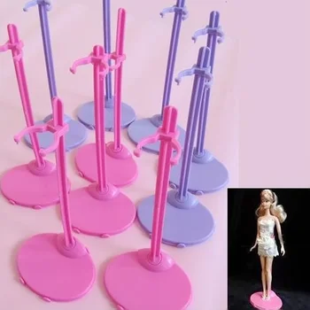Besegad 10buc Roz Violet Model de Păpușă Titularul de Afișare Stand Rochie Suport Manechin Model Accesorii pentru Barbie Copil casa de Păpuși Jucărie