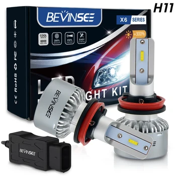 Bevinsee 1 Set Auto H11 Ceață cu LED-uri Faruri 9-36V pentru Chevrolet Avalanche 2007 2008 2009 2010 2011 2012 2013 Faruri Albe