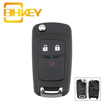 BHKEY 3 Butoane de Înlocuire Flip Smart Cheie Auto Shell pentru Chevrolet Spark 2012-2016 Mașină de la Distanță Cheie Fob Acoperi Caz