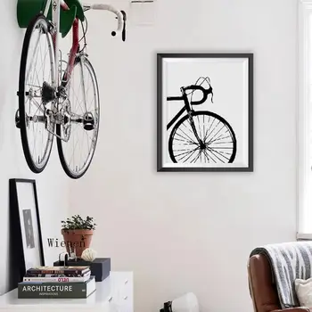 Bicicleta Art Ciclism Panza Pictura de Inspiratie Negru și Alb Arta de Perete Poze Postere Cadou Camera pentru Copii Decor Acasă