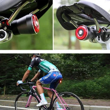 Bicicleta Inteligentă Coada de Lumină Q5 Biciclete de Frână de Detectare Lanterna Bicicleta Auto Start / Stop Spate Lumina de Încărcare USB IP56 CONDUS de Ciclism Lumina