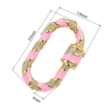 Bijuterii DIY Neckalce Bratara Pentru Femei Design Simplu Decorative de Culoare de Aur Spirală Bolt Șurub Cleme Pentru a Face Bijuterii Punk