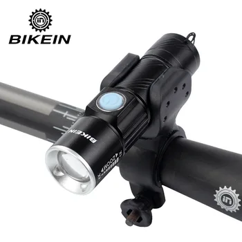 BIKEIN Portabil Biciclete Lumina impermeabil USB reîncărcabilă faruri 100 lumeni bicicleta zoom LED faruri accesorii pentru biciclete