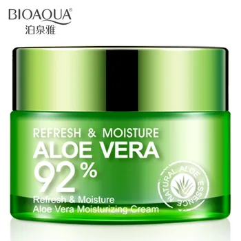 BIOAOUA 92% Extract de Aloe Vera Esența Crema Faciala Hidratanta Acnee Tratament cu Cap Negru de Demontare Albire a Pielii de Îngrijire Crema de Fata