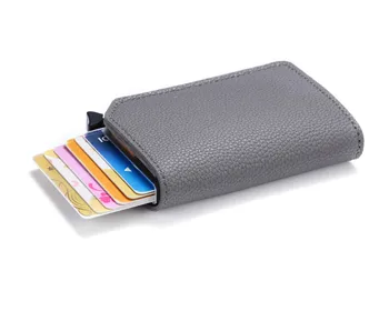 BISI GORO 2021 Bărbați și Femei Unisex Cazul in care Cardul RFID Pop-up Ambreiaj Multi Multi Portofel Inteligent Fibra de Carbon Anti-furt Suport Card