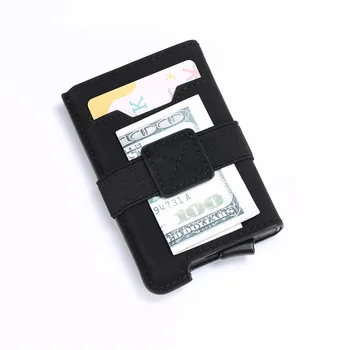 BISI GORO RFID Titularul Cardului de Credit Husă Automată Card de Credit, pentru Bărbați și Femei Unisex Înaltă Calitate ID PU Caz din Piele Portofele