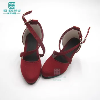 BJD accesorii papusa de pantofi se potriveste 58--62cm 1/3 BJD papusa de moda tocuri ascuțite, roșu, alb, negru