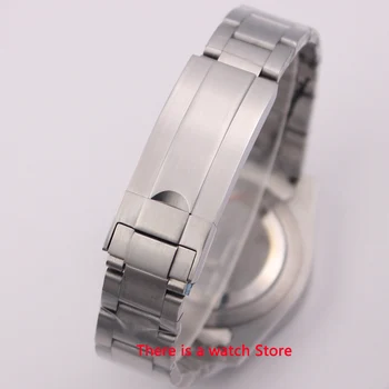 Bliger 43mm Automate Mecanice Mens Watch de Brand de Lux de Afaceri Bezel Ceramica Calendar Safir de Sticlă Luminoasă Ceas de mână pentru Bărbați