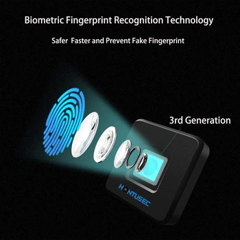 Blocare De Amprente Cabinet Lacate Biometrice De Acces Fără Cheie Cutie De Lemn Sertar Mobilier Electronic Inteligent, Potrivit Pentru Casă &Birou