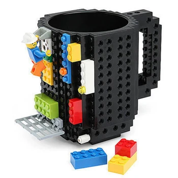 Blocuri De Cafea Ceasca De Călătorie Cupa Copiilor Adult Tacamuri Lego Cupa Bea Cupa De Amestecare Copii Tacâmuri Set