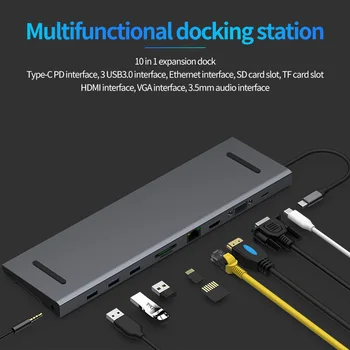 Blueendless Multi USB 3.0 Adaptor HDMI la Splitter 3 Port USB C HUB USB-C Tip C 3.1 pentru MacBook Pro Accesorii USB de C HUB