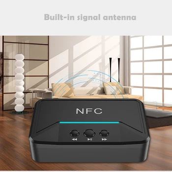 Bluetooth 5.0 Receptor Adaptor NFC 3.5 mm RCA Audio AUX Ieșire Wireless Dongle Bluetooth Stereo Receptor pentru Amplificator Difuzor