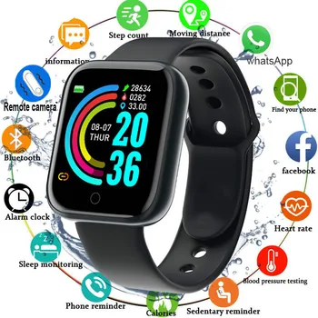 Bluetooth Digital Ceasuri Inteligente Impermeabil Fitness Tracker Monitor de Ritm Cardiac tensiunea Arterială Sport Încheietura ceas Pentru Android IOS
