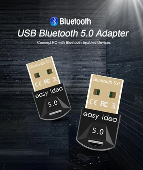 Bluetooth USB 5.0 Adaptor Transmițător Receptor Bluetooth Audio Bluetooth Dongle USB Wireless Adaptor Pentru Calculator PC, Laptop