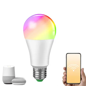 Bluetooth WiFi Bec LED 15W Fiolă LED E27 Lumina Inteligent Inteligent RGBW WiFi Lampa Echo Alexa Google Asistent Voice Control
